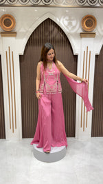 Load image into Gallery viewer, Designer Frock Palazzo Set | Elegant Women's Ethnic Wear