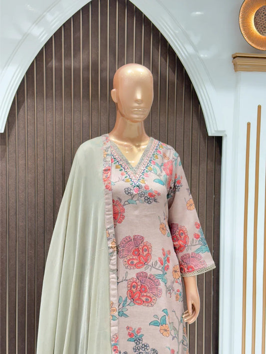 Blush Garden Kota Check Cord Set
