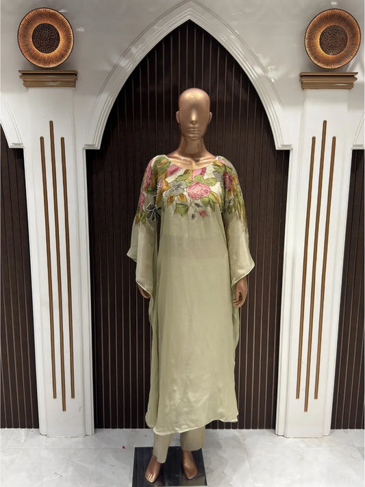 Pastel Garden Chinon Designer Suit