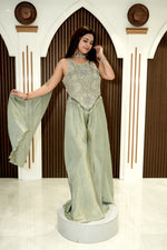 Load image into Gallery viewer, Stylish Designer Paplone Palazzo Set | Elegant Women's Ethnic Wear
