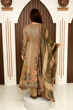 Load image into Gallery viewer, A-Line Printed Pakistani Frock Set with Pants &amp; Designer Dupatta | Elegant Women's Ethnic Wear
