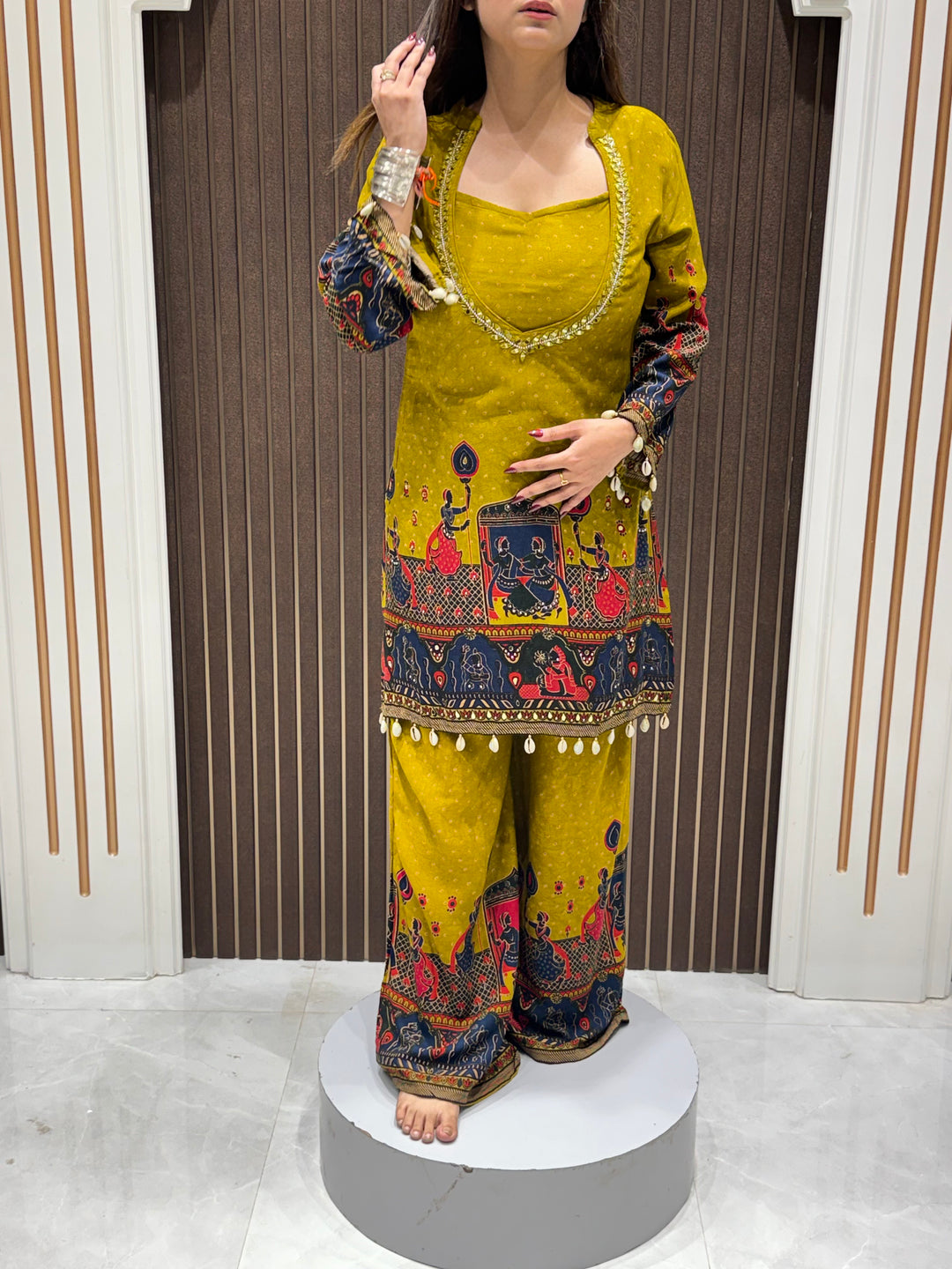 Women's Premium Cotton Printed Co-Ord Set | Ethnic Cotton Two-Piece Outfit