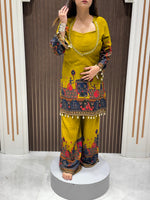 Load image into Gallery viewer, Women's Premium Cotton Printed Co-Ord Set | Ethnic Cotton Two-Piece Outfit
