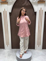 Load image into Gallery viewer, Women's Premium Cotton Pink Co-Ord Set | Stylish Cotton Two-Piece Outfit
