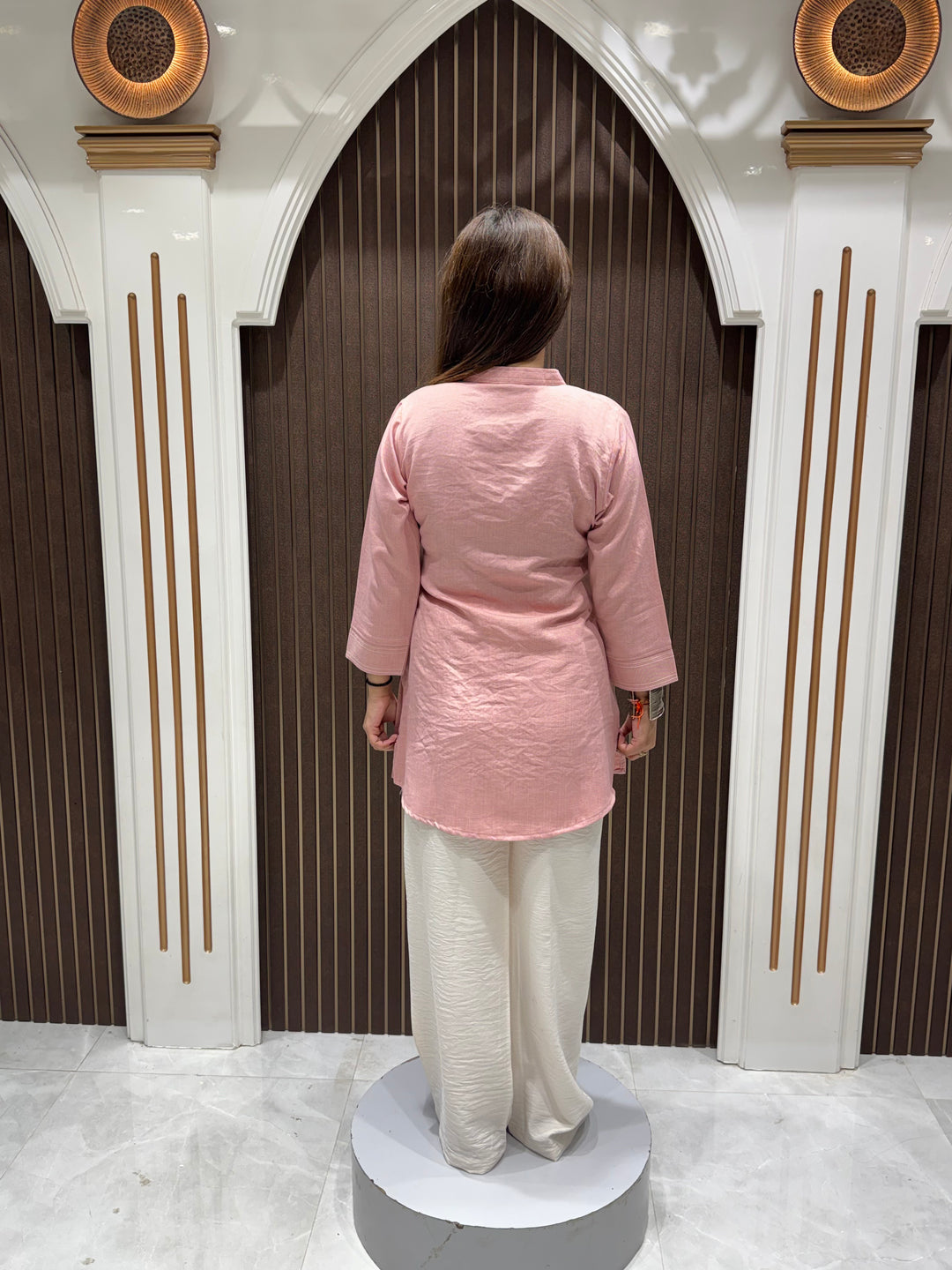Women's Premium Cotton Pink Co-Ord Set | Stylish Cotton Two-Piece Outfit