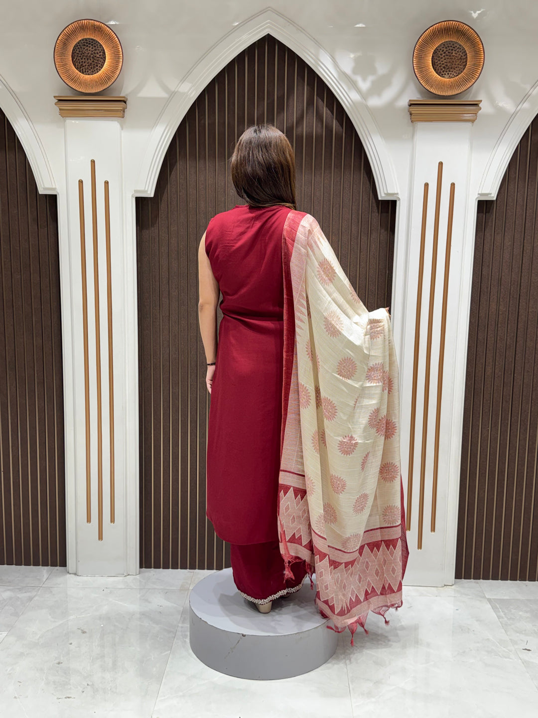 Cotton Designer Readymade Suit Set