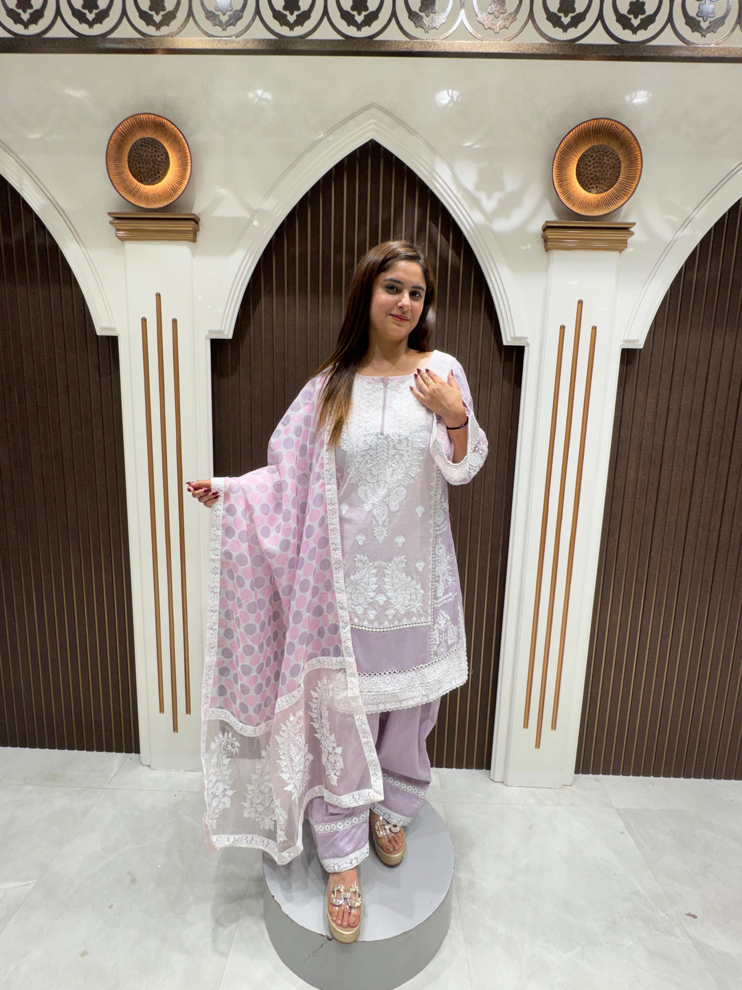 Pakistani Cotton Suit with Farsi Pants