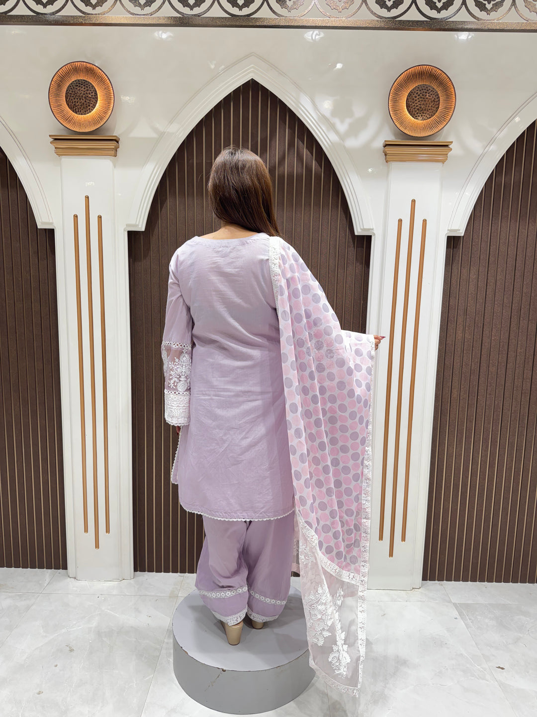 Pakistani Cotton Suit with Farsi Pants