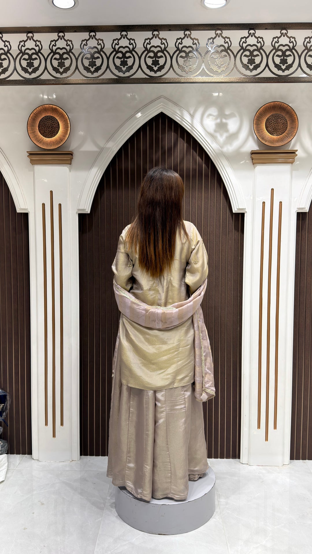 HANDWORK RAMP PALAZZO KURTI SET WITH DUPATTA | ELEGANT WOMEN'S ETHNIC WEAR