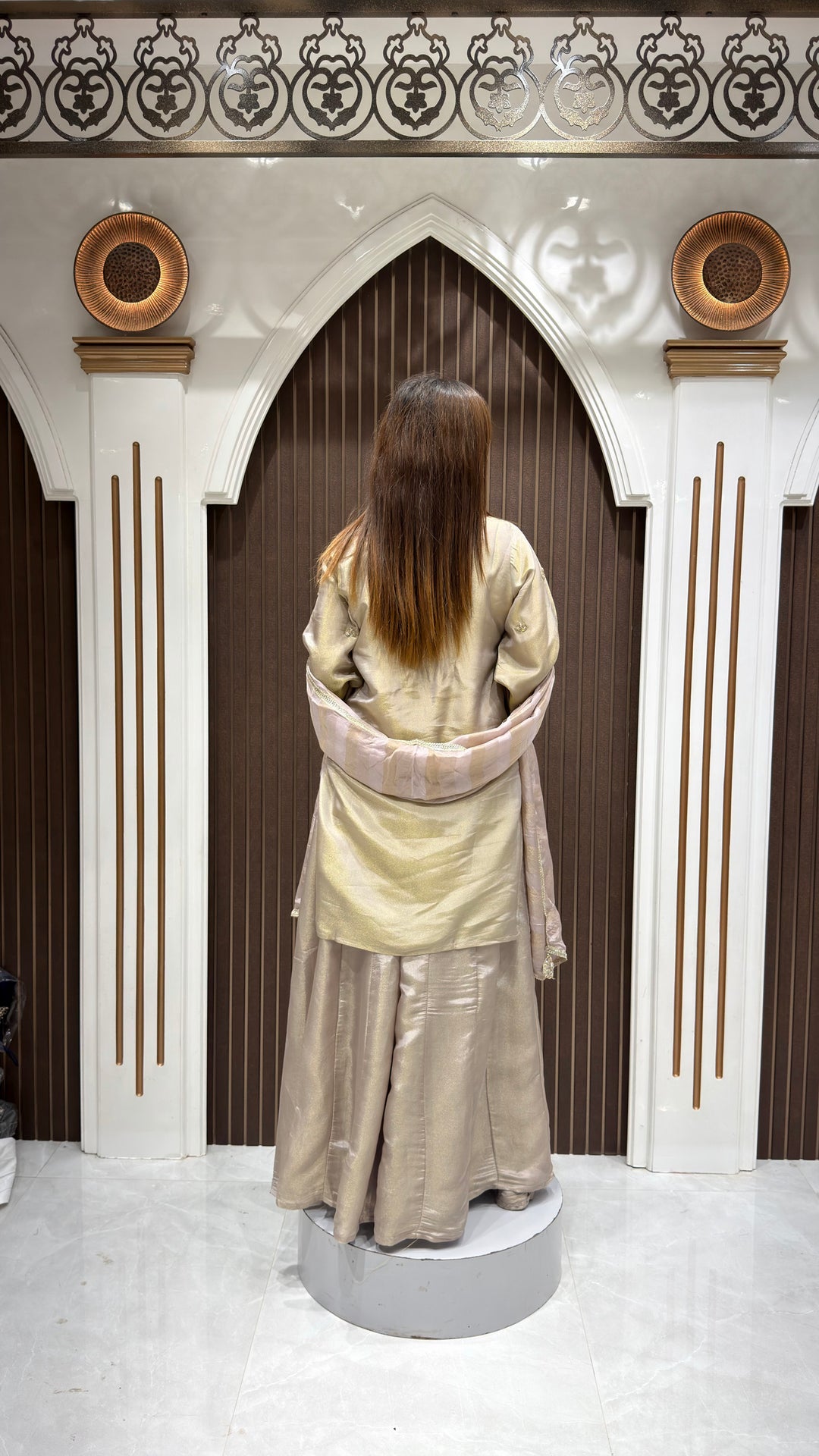 HANDWORK RAMP PALAZZO KURTI SET WITH DUPATTA | ELEGANT WOMEN'S ETHNIC WEAR