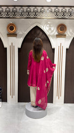 Load image into Gallery viewer, DESIGNER HANDWORK FARSHI SUIT WITH DESIGNER DUPATTA | ELEGANT WOMEN'S ETHNIC WEAR
