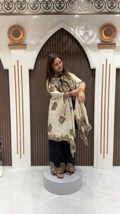 Designer Cord-Set with Printed Shrug | Elegant Women's Ethnic Wear