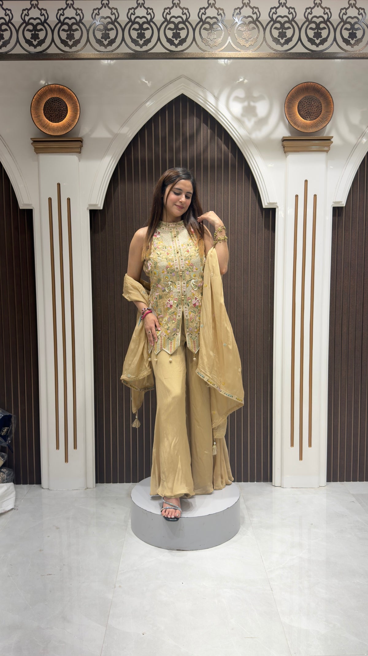Designer palazzo suit | elegant women's ethnic wear